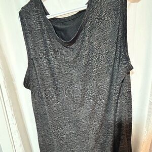 Shambala 2xl Women's Sleeveless Gray Top- side slits real fun top to wear-
